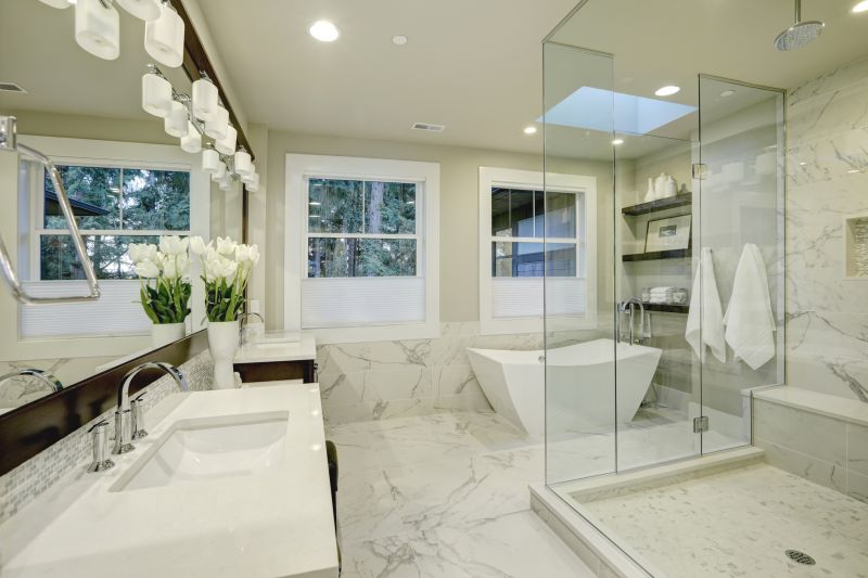 Wide View of Modern Bathroom